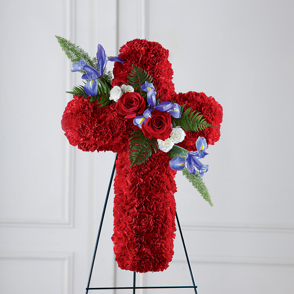 Faithful Hero Floral Cross – Fleuriste East Angus Et Maison Du Cadeau, East Angus PQ