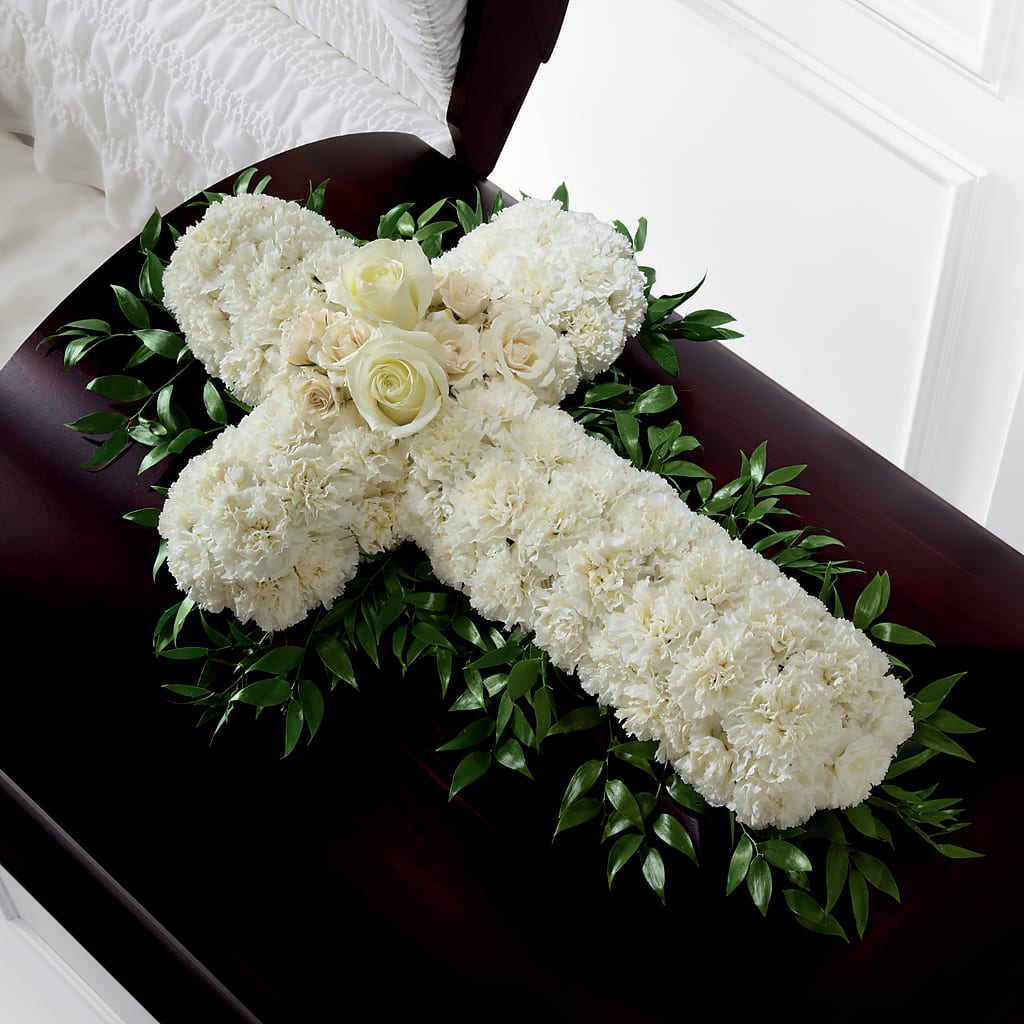 Peaceful Memories Casket Spray (Standard) – Fleuriste East Angus Et Maison Du Cadeau, East Angus PQ