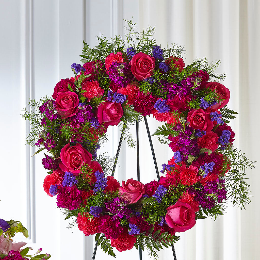 Calming Colors Wreath – Fleuriste East Angus Et Maison Du Cadeau, East Angus PQ