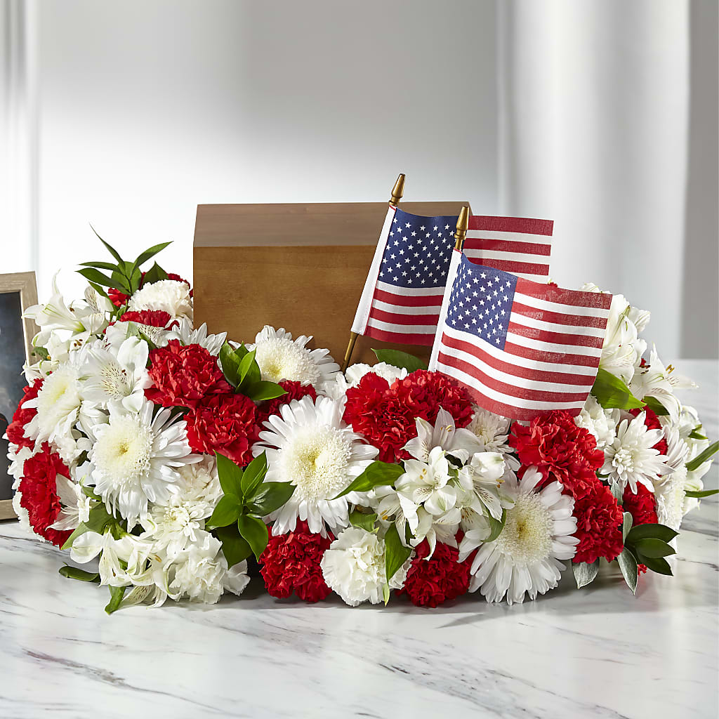 Spirit of Patriotism Cremation Adornment – Fleuriste East Angus Et Maison Du Cadeau, East Angus PQ