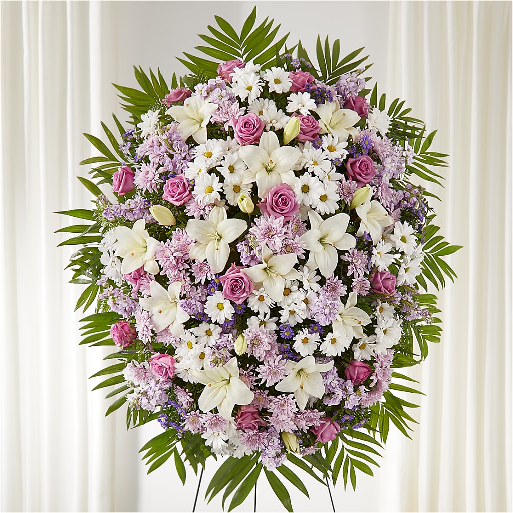 Surrounded by Love Standing Spray – Fleuriste East Angus Et Maison Du Cadeau, East Angus PQ