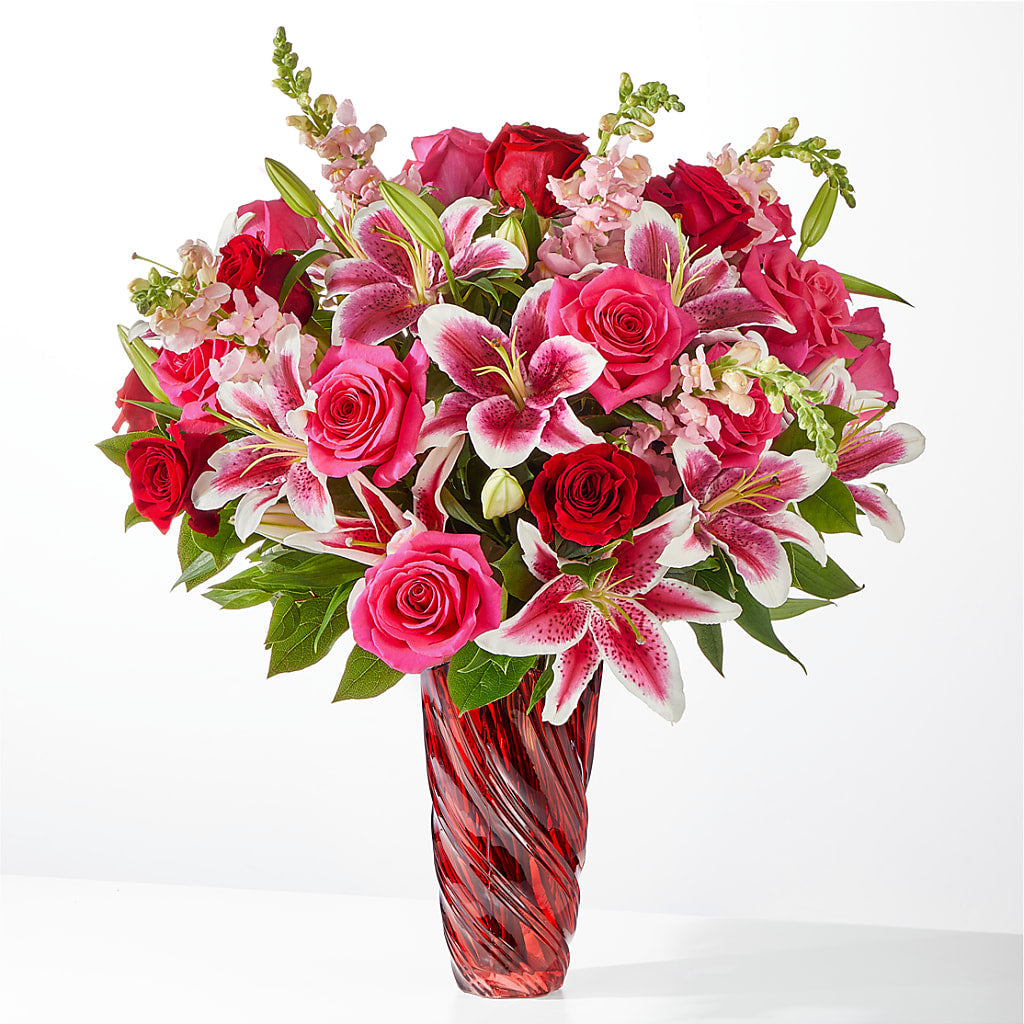 Always You Bouquet with Luxe Swirl Vase – Fleuriste East Angus Et Maison Du Cadeau, East Angus PQ