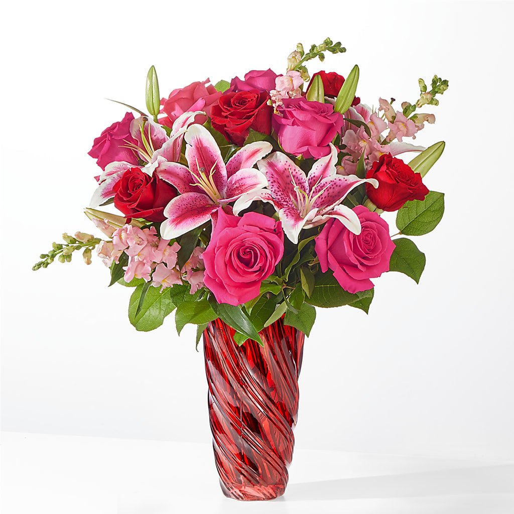 Always You Bouquet with Luxe Swirl Vase – Fleuriste East Angus Et Maison Du Cadeau, East Angus PQ