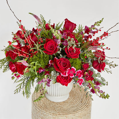 Big Red Bow Bouquet –  Fleuriste East Angus Et Maison Du Cadeau, East Angus PQ