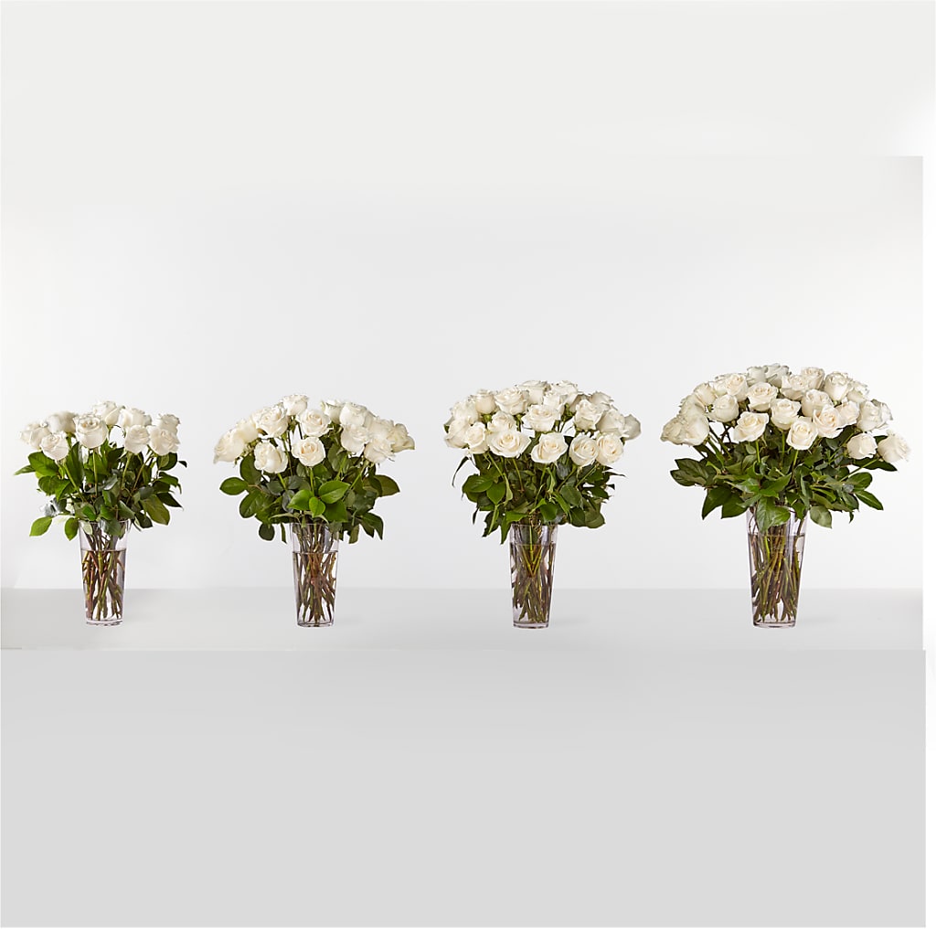Long Stem White Rose Bouquet –  Fleuriste East Angus Et Maison Du Cadeau, East Angus PQ