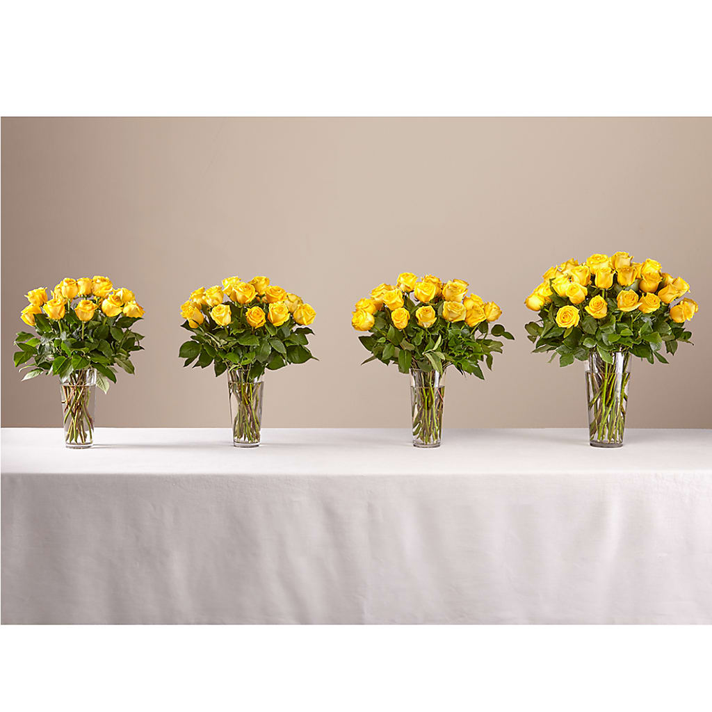 Long Stem Yellow Rose Bouquet –  Fleuriste East Angus Et Maison Du Cadeau, East Angus PQ