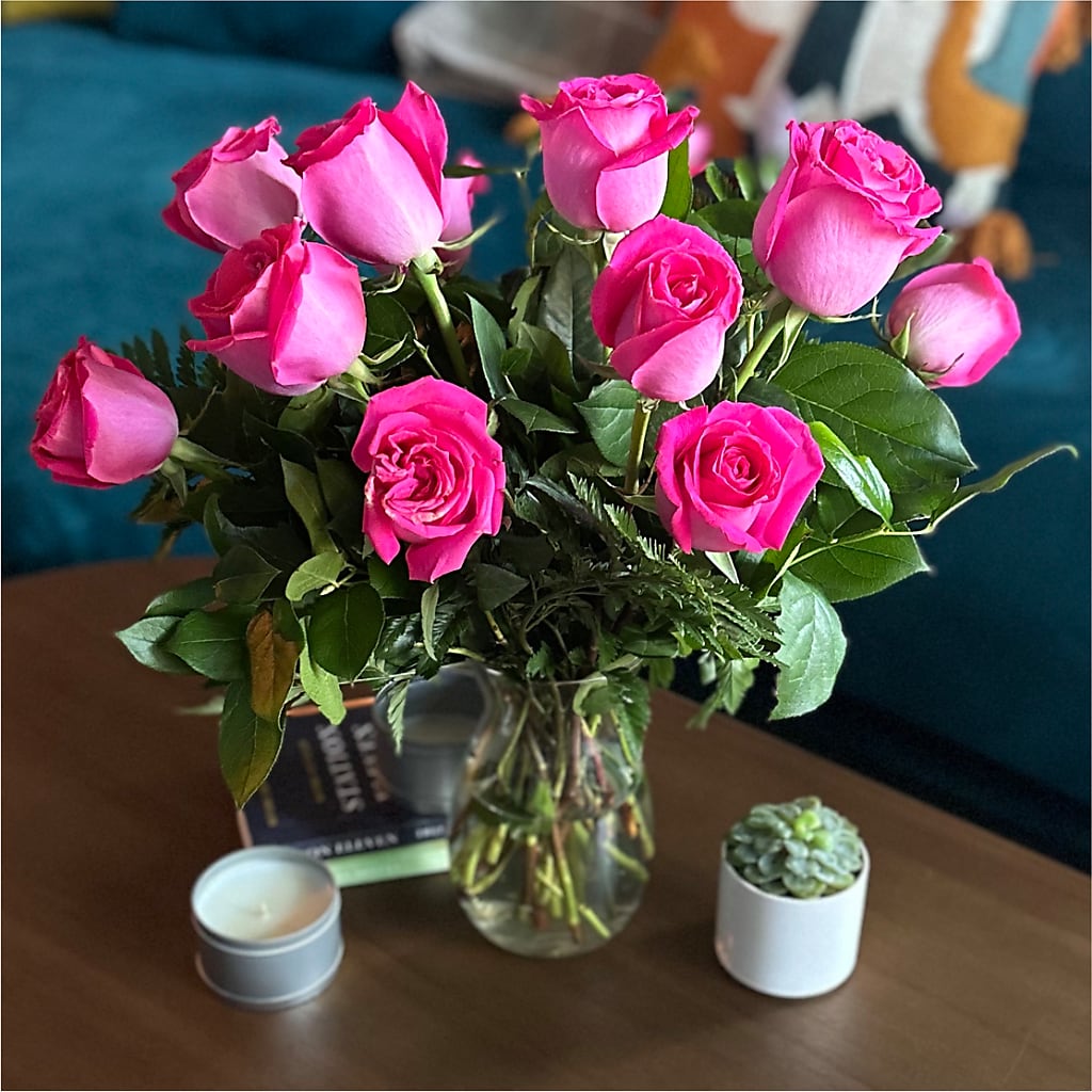 Long Stem Pink Rose Bouquet –  Fleuriste East Angus Et Maison Du Cadeau, East Angus PQ