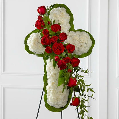 Floral Cross Easel –  Fleuriste East Angus Et Maison Du Cadeau, East Angus PQ