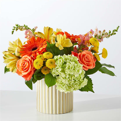 Autumn Sunshine Bouquet with Ivory Vase –  Fleuriste East Angus Et Maison Du Cadeau, East Angus PQ