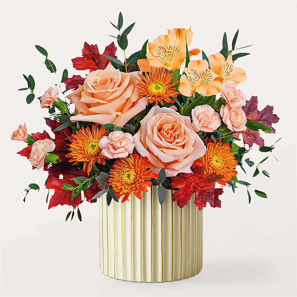 Spiced Latte Bouquet with Ivory Vase –  Fleuriste East Angus Et Maison Du Cadeau, East Angus PQ